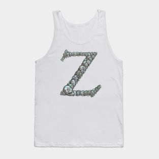 Skull Alphabet Z Tank Top